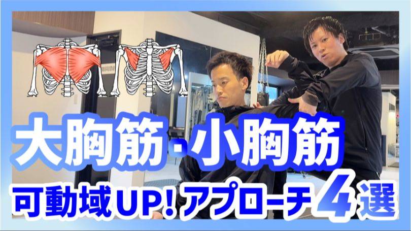 大胸筋・小胸筋可動域UPアプローチ